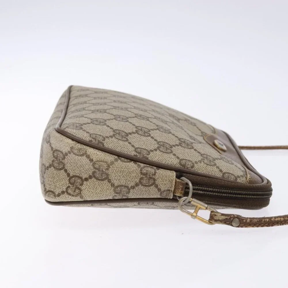 GUCCI GG Supreme Shoulder Bag PVC Beige Gold 114291 Auth 137544 - Picture 5 of 16